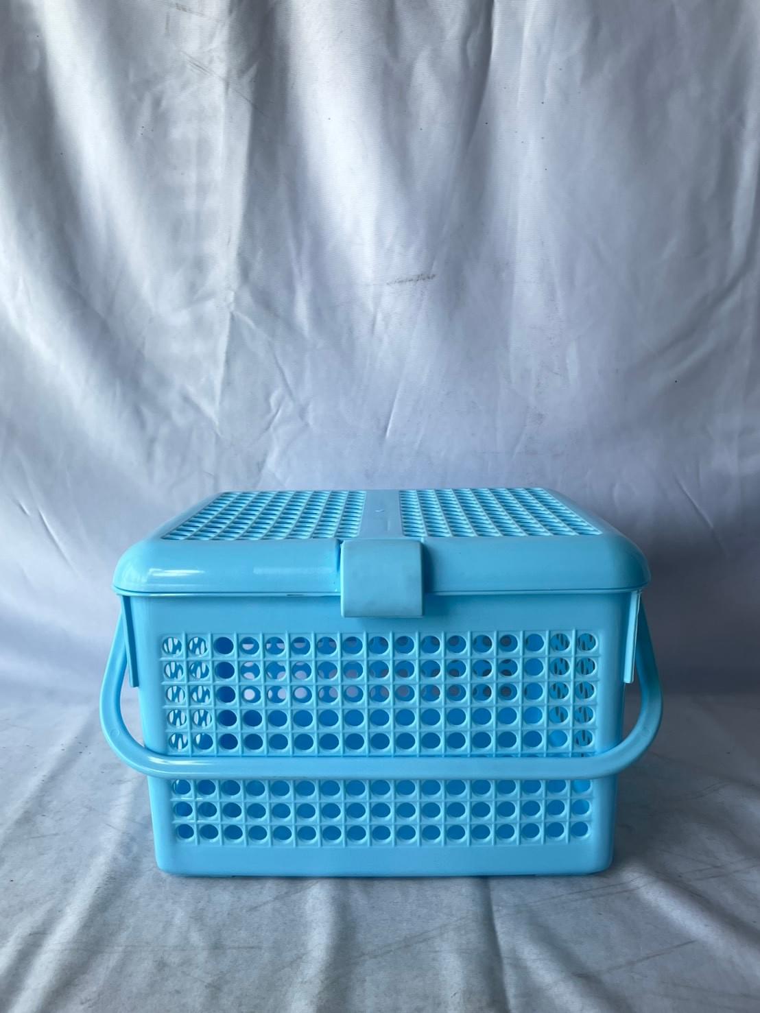 321-2T ตะกร้ารังรวยกลางสีพาสเทล 26*34.5*26cm.