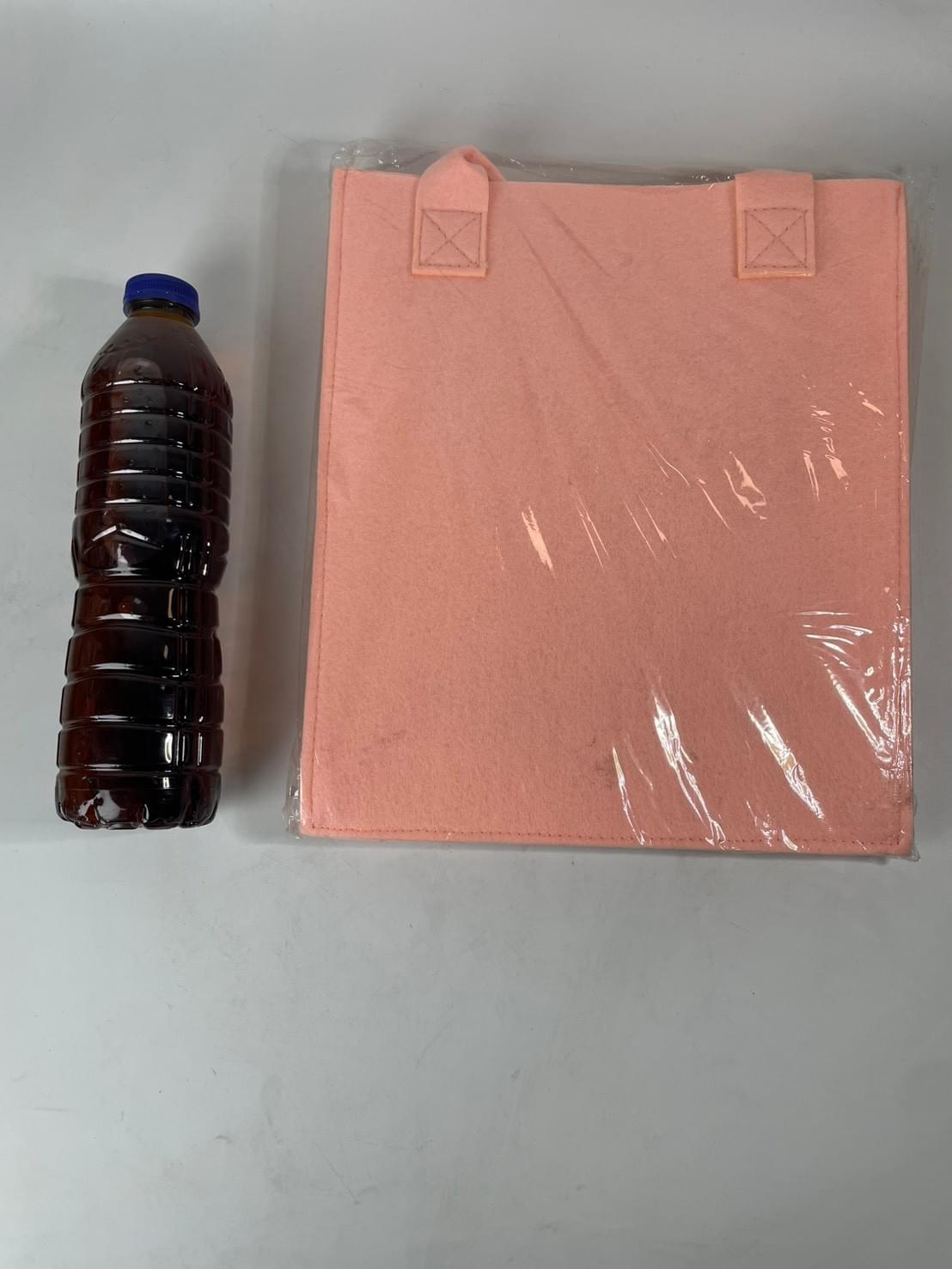 กระเป๋าผ้าสักหลาดแนวตั้งรูปเป็ดสีเหลืองตัวเล็ก (200)