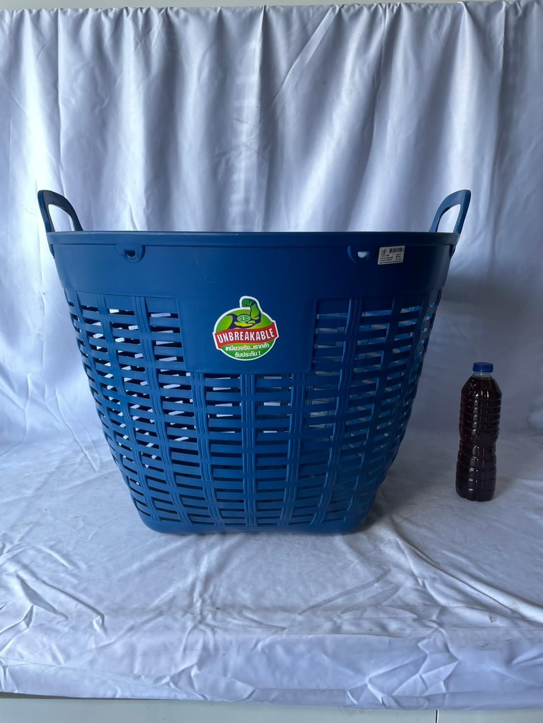 สินค้า,รายละเอียด 701 เข่ง เบอร์1 สีน้ำเงิน 66x66x53,(12)