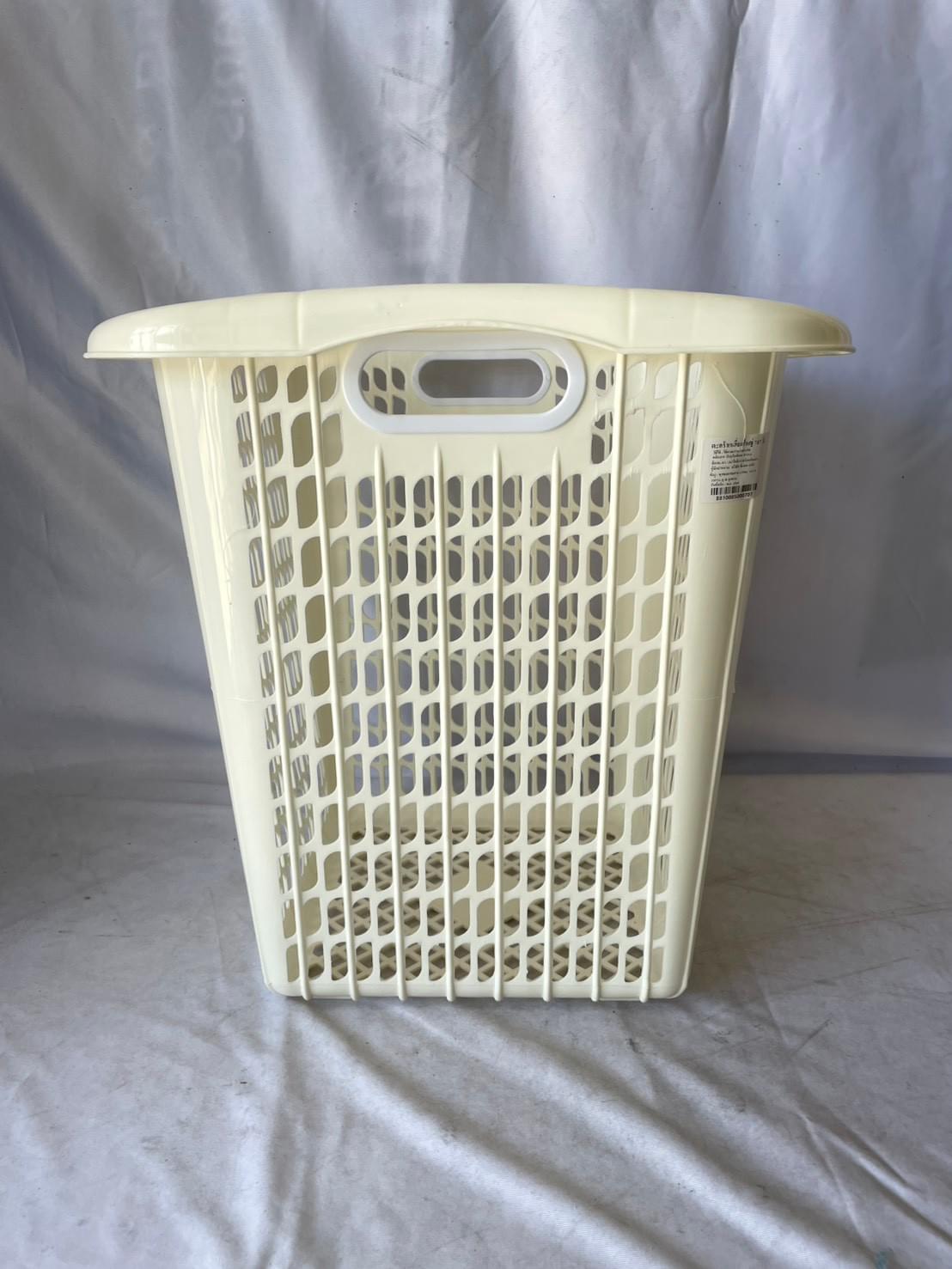 707-M ตะกร้าผ้าทรงสูง สีเบอร์กันดี