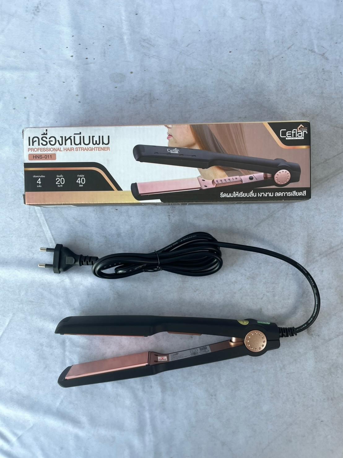 สินค้า,รายละเอียด HNS-011 เครื่องหนีบผมไฟฟ้า 40w