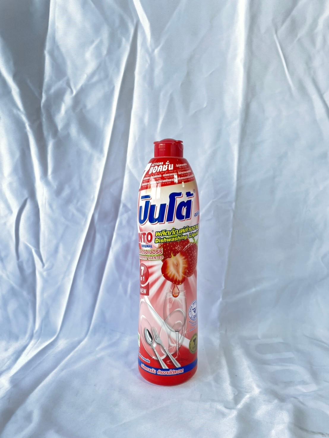 น้ำยาล้างจานปินโต้ 800มล. กลิ่นสตรอเบอร์รี่ (ขวด) 1075120