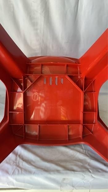 สินค้า,รายละเอียด CT01-B-RD01 เก้าอี้ท้าแขน เกรดBสีแดง 55.50*54*79cm.