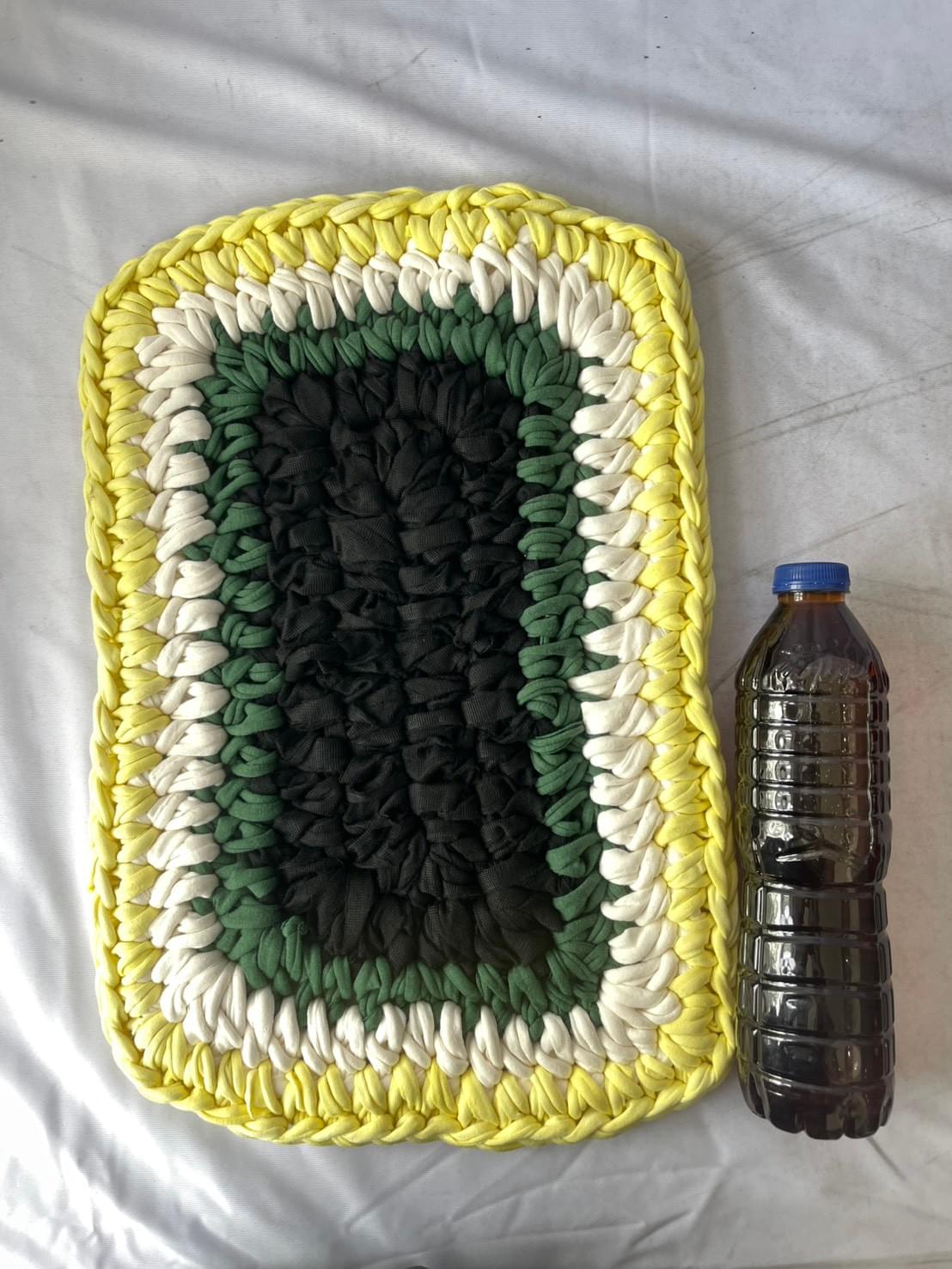 พรมเช็ดเท้าขอบโค้ง (วงรีเหลี่ยม)