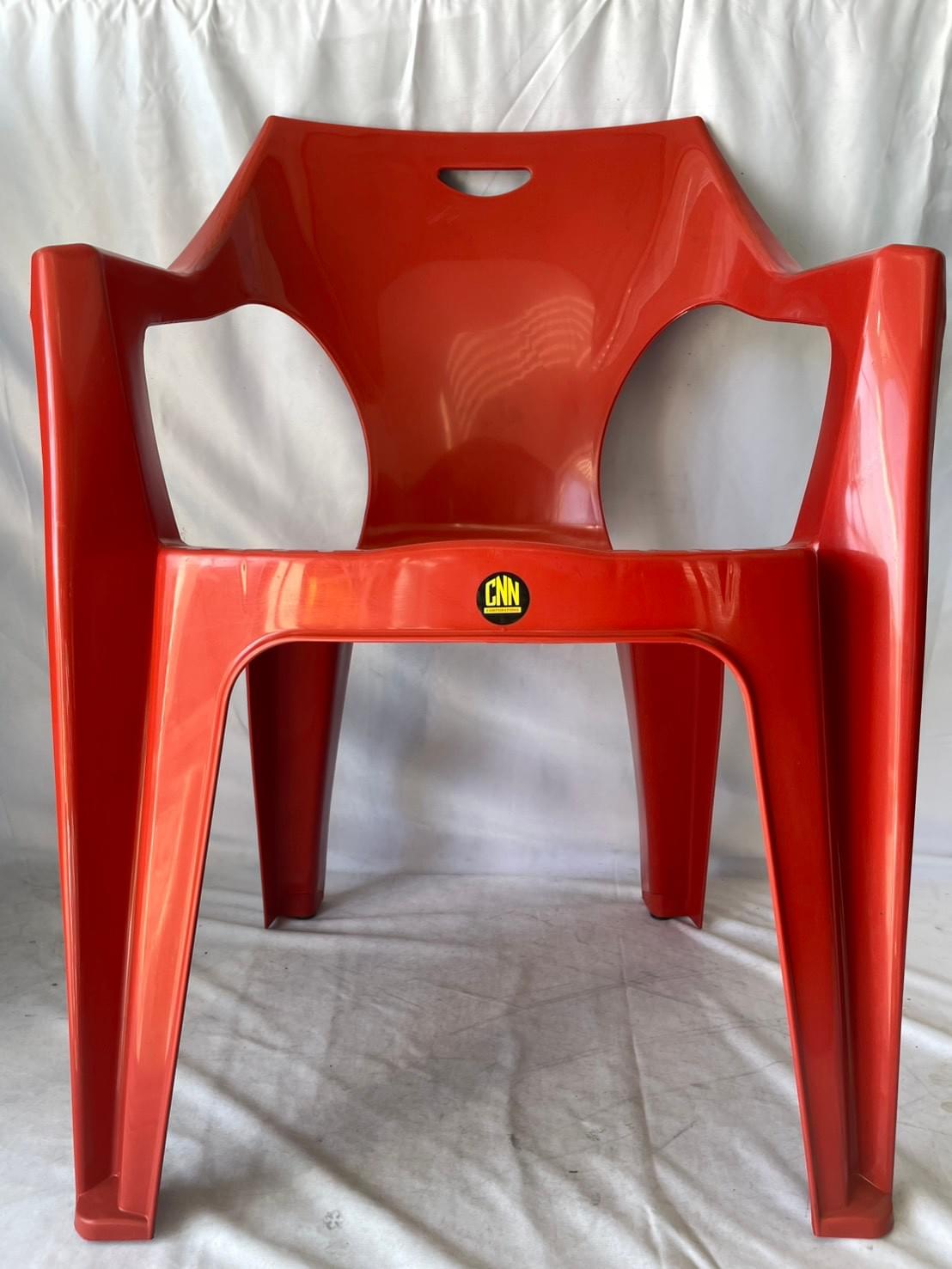 สินค้า,รายละเอียด CT01-B-RD01 เก้าอี้ท้าแขน เกรดBสีแดง 55.50*54*79cm.