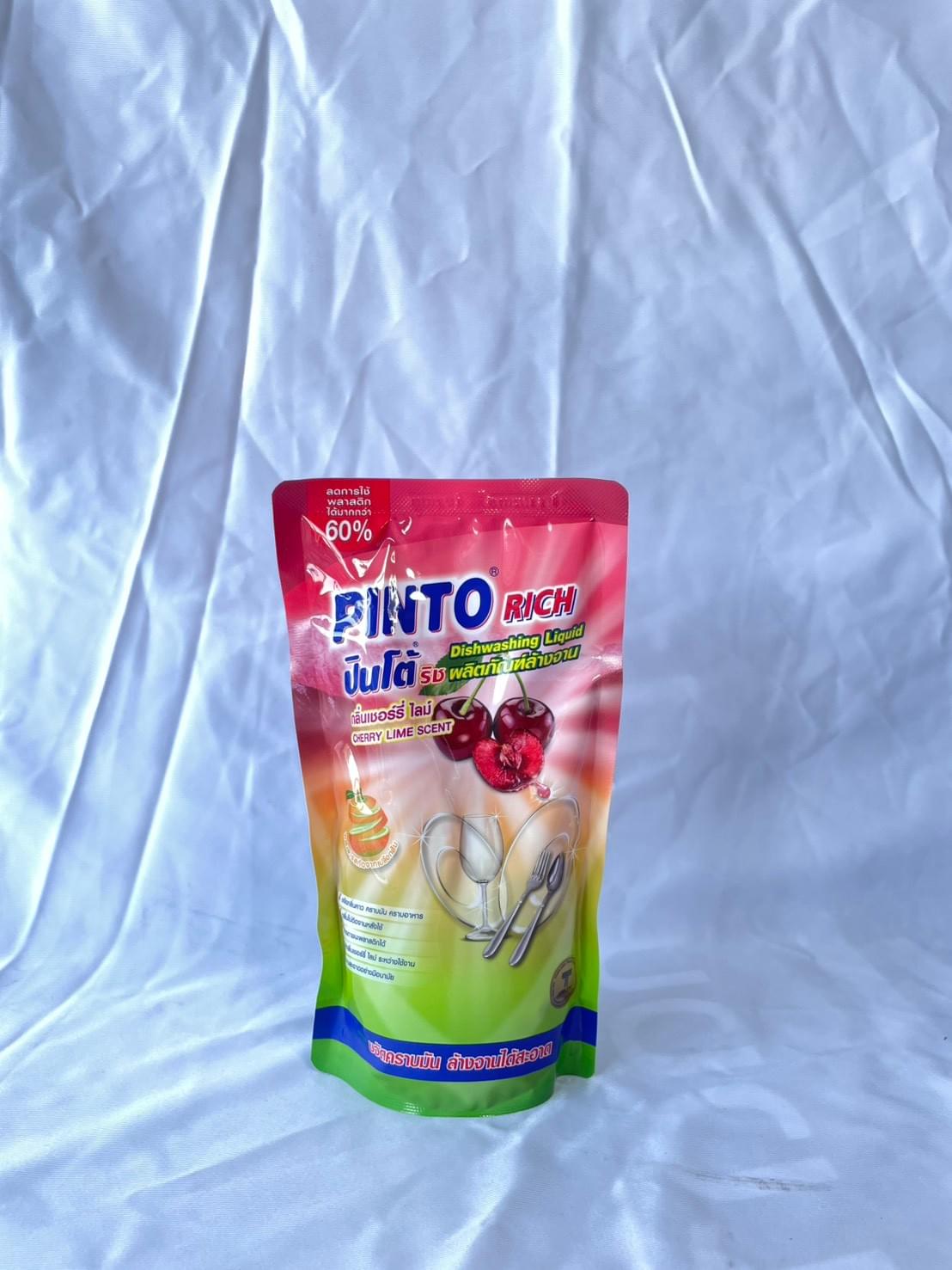 น้ำยาล้างจานปินโต 400บล. กลิ่นเชอร์รี่ ไลม์ (ถุง) 1071032