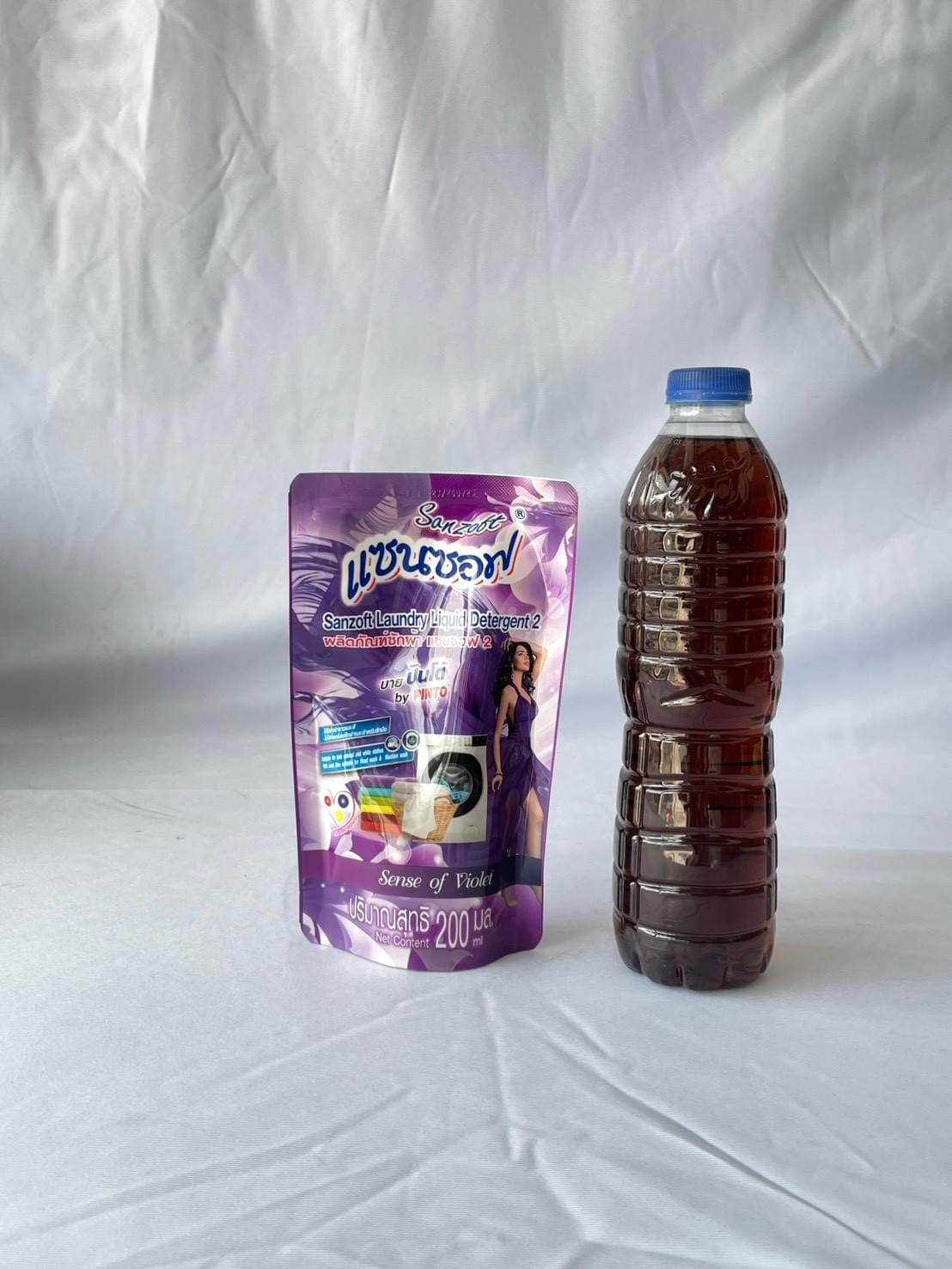 น้ำยาซักผ้าแฮนด์ซอฟ 200 มล. 1*2 สีม่วง (ถุง) 1094002