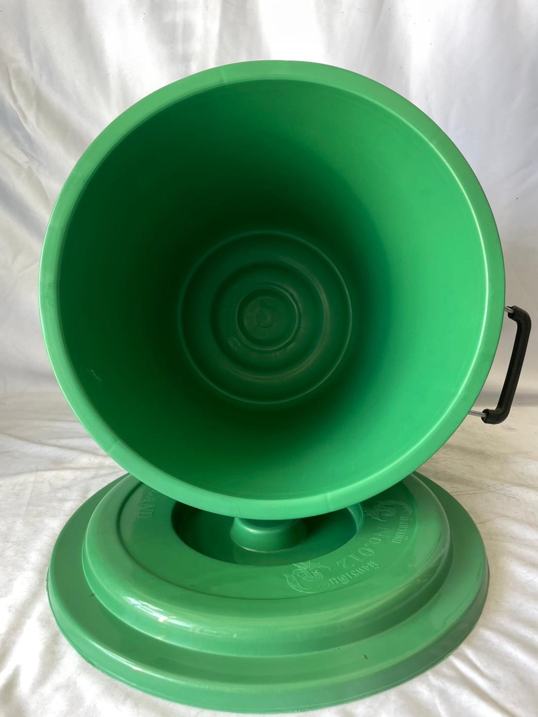 NO.012-1 ถัง 12 แกลลอนพร้อมฝา สีเขียว ขนาด 40*45 cm.