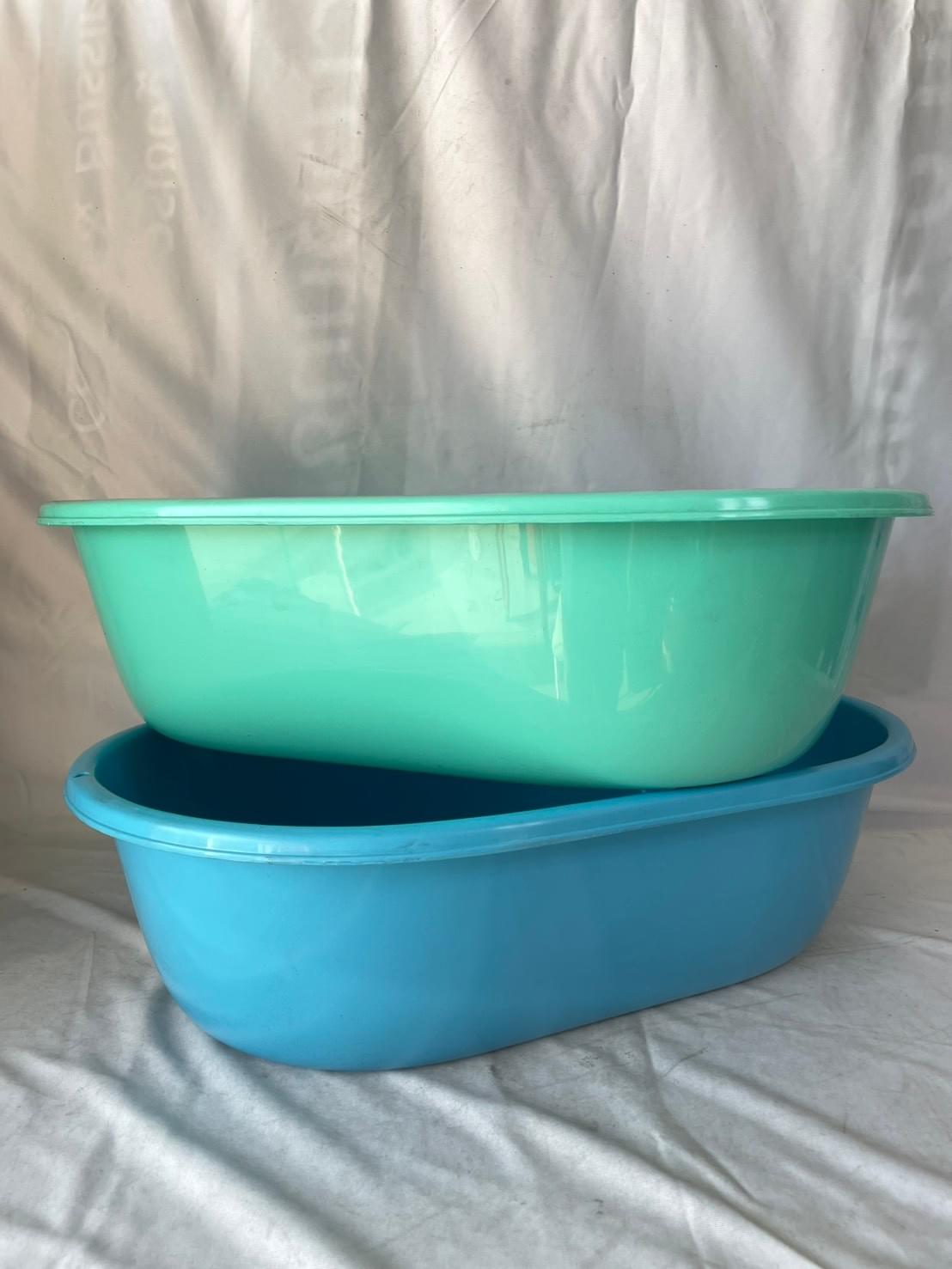 208-K กะละมังรูปไข่ 65cm. สีหวาน 44*65*17*5cm.