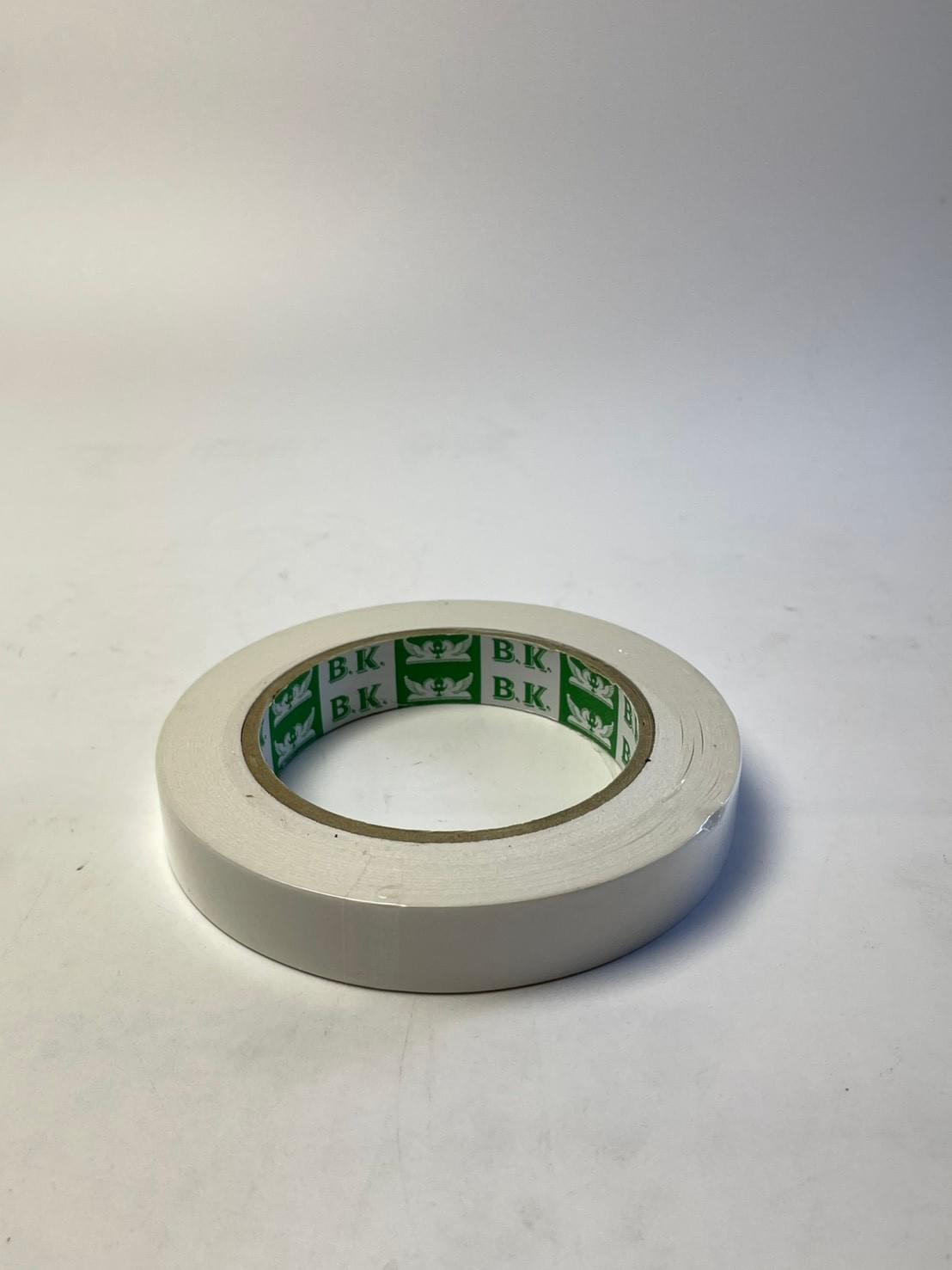 เทปกาว 2 หน้า 18มม. 40หลา ใหญ่พิเศษ XL แพ็คถุงแก้วหัวแดง ตราเรือใบ (240)