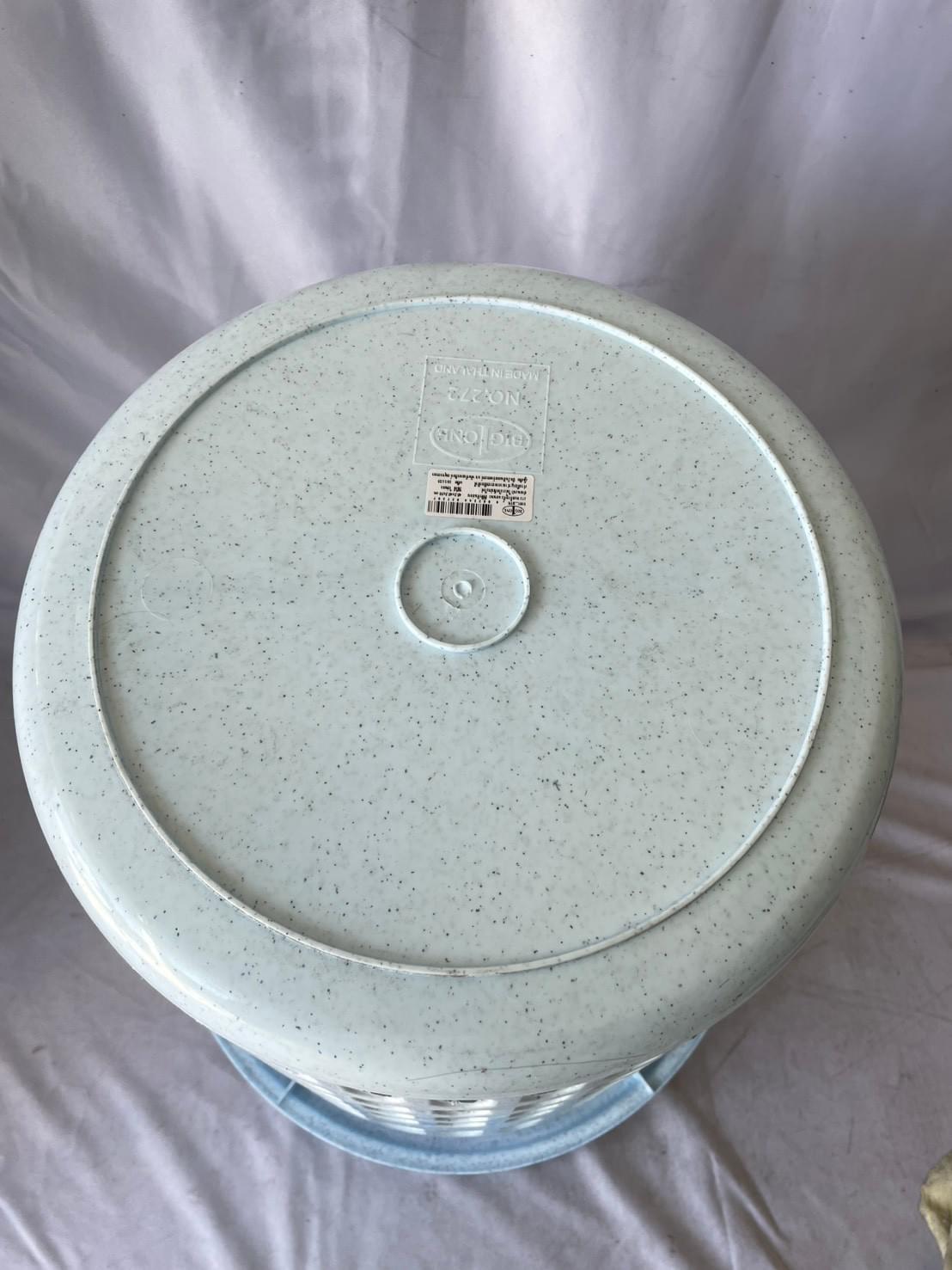 สินค้า,รายละเอียด 272 ตะกร้าหูหิ้ว แอบบา สีฟ้าหม่น 45.4*45.5*50cm.(18)