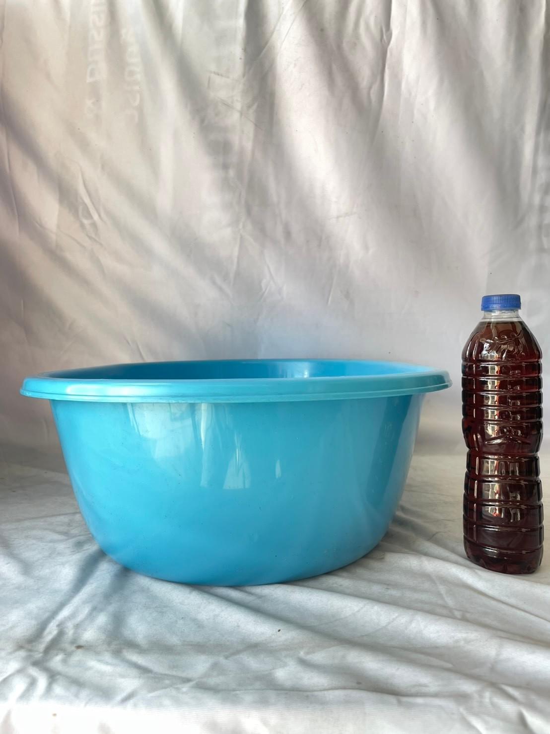 208-K กะละมังรูปไข่ 65cm. สีหวาน 44*65*17*5cm.