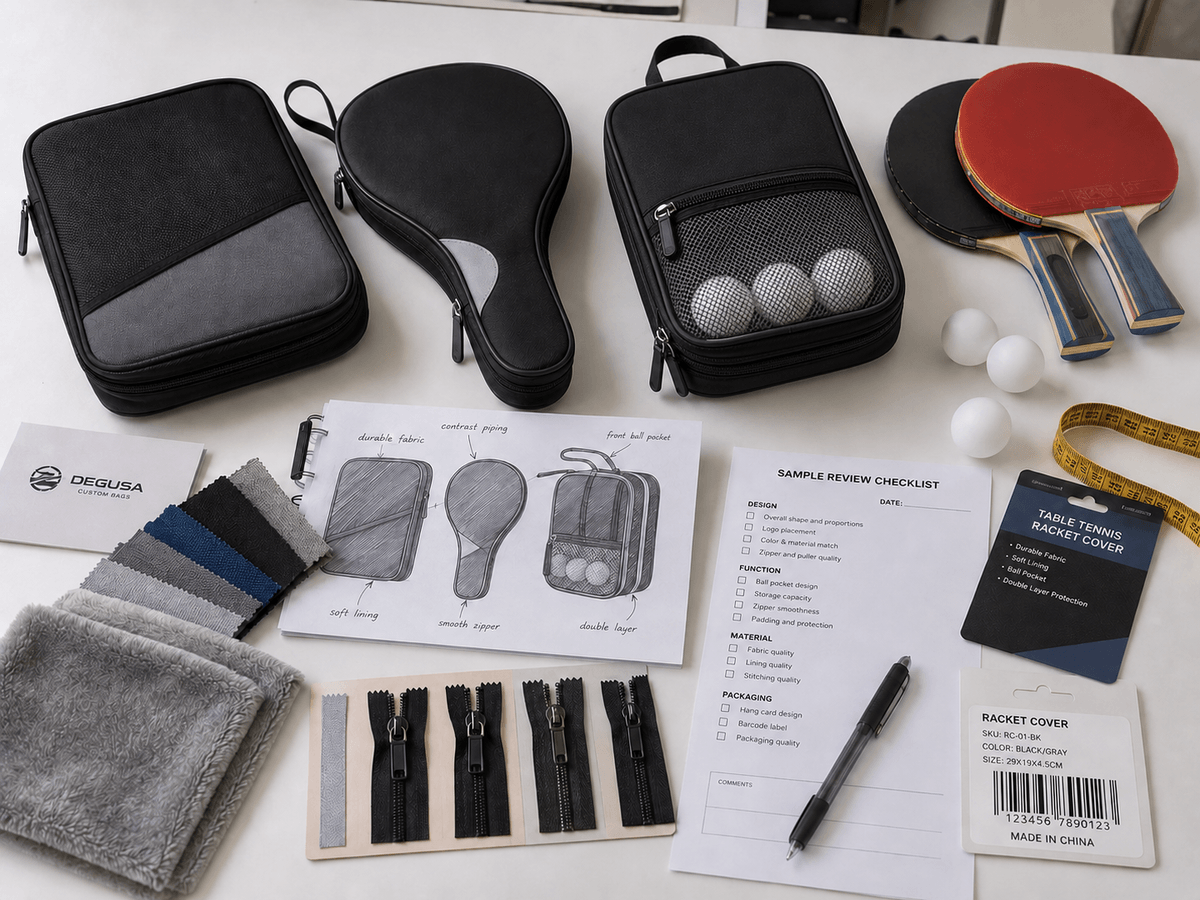 Custom table tennis racket bag design details for brands and retail buyers