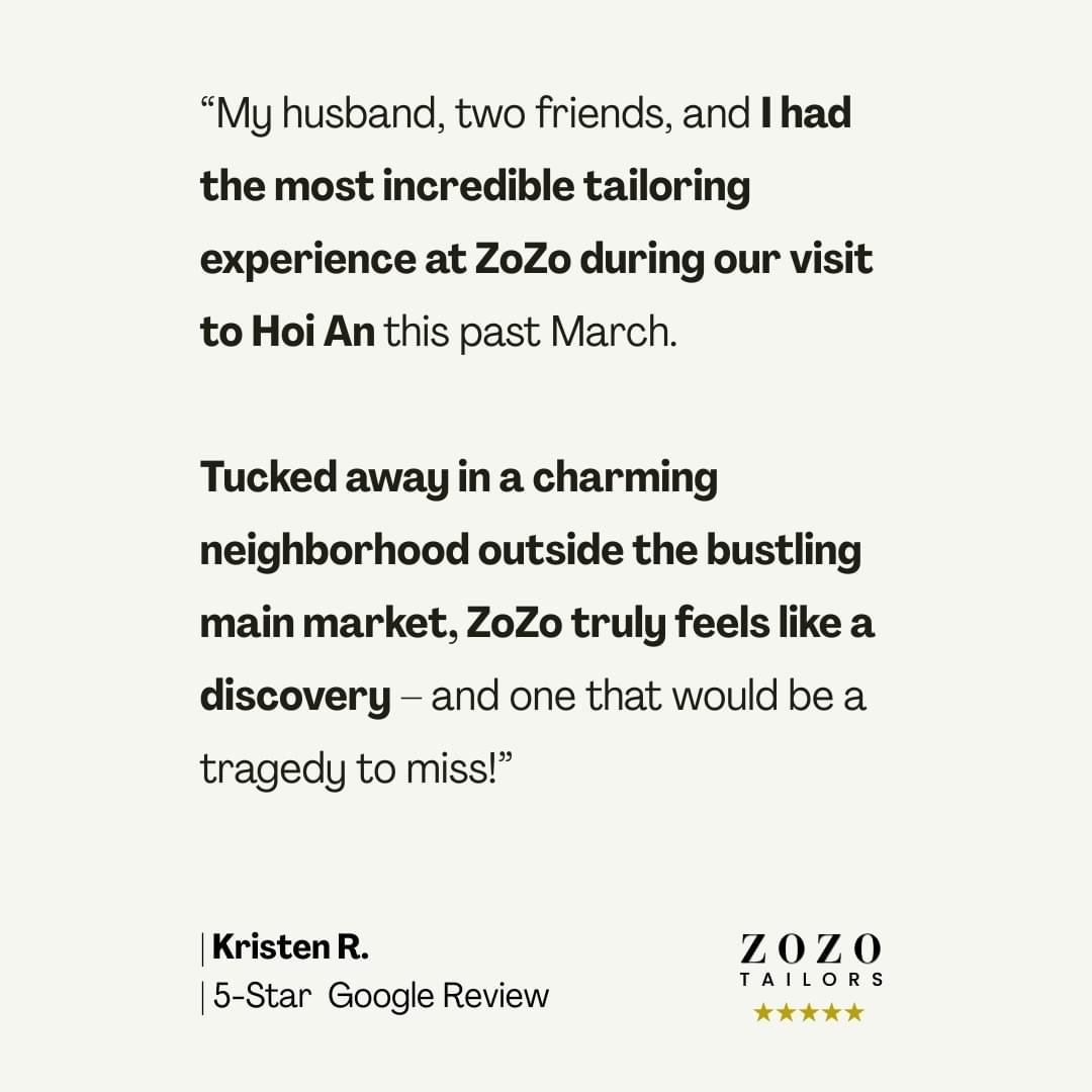 ZoZo Tailors Featured Review: The competence, advice, and friendliness of the entire family business are second to none.  (M. K.)