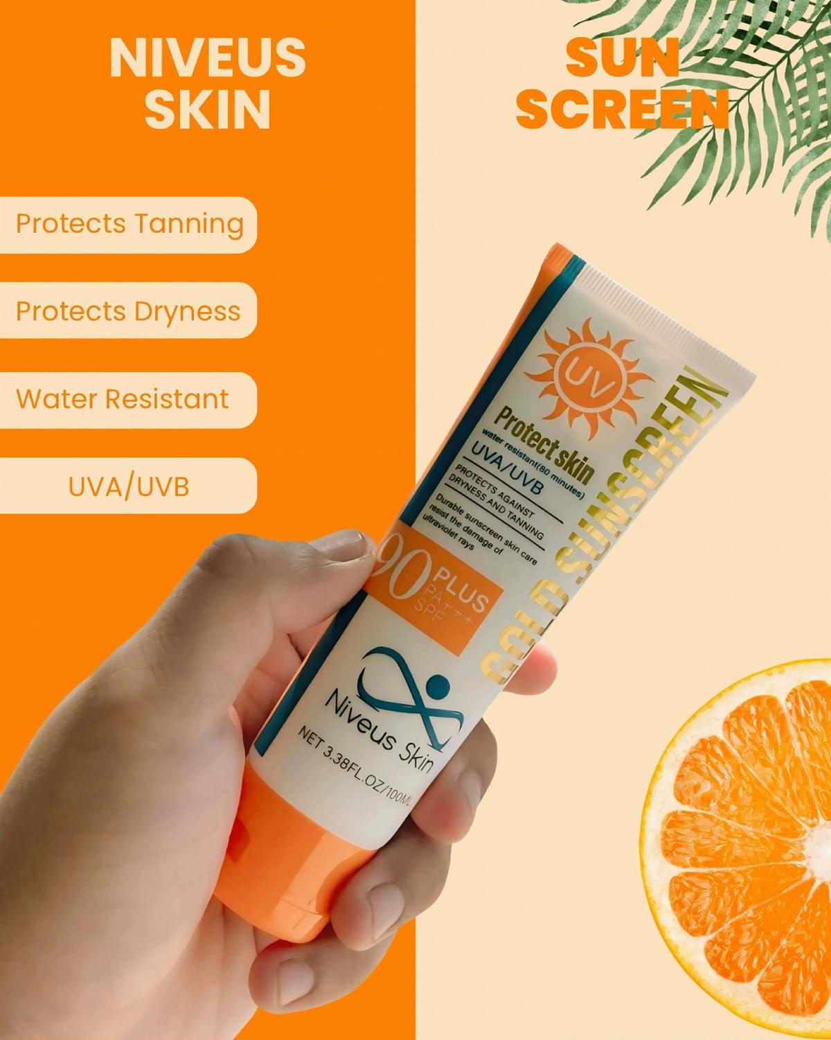Gold Sunscreen SPF90 Plus PA+++ 100ML