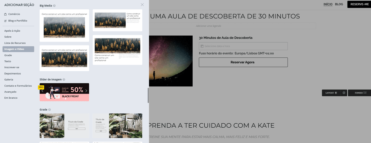 Como Adicionar Arte Vetorial a um Site Strikingly - Adicione um Elemento de Imagem