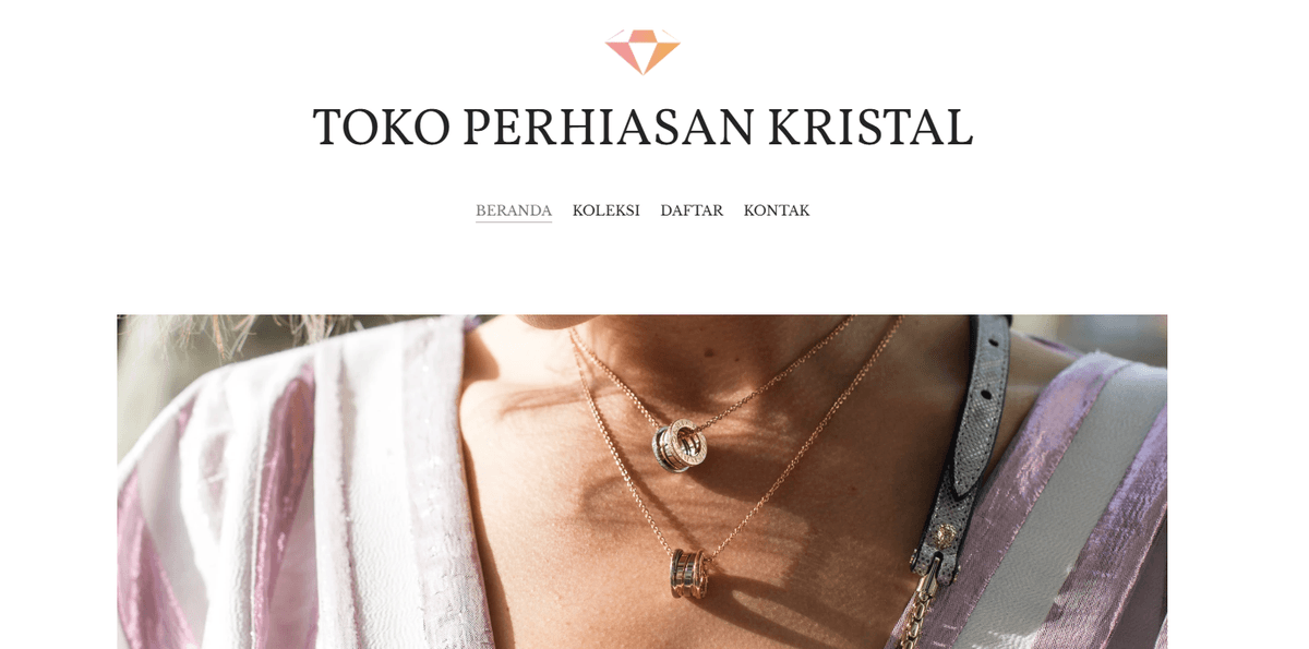 Templat Butik Online Kristal dari Strikenly