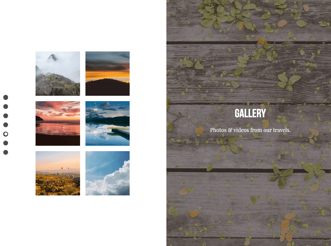 Plantilla de perspectiva de Strikingly