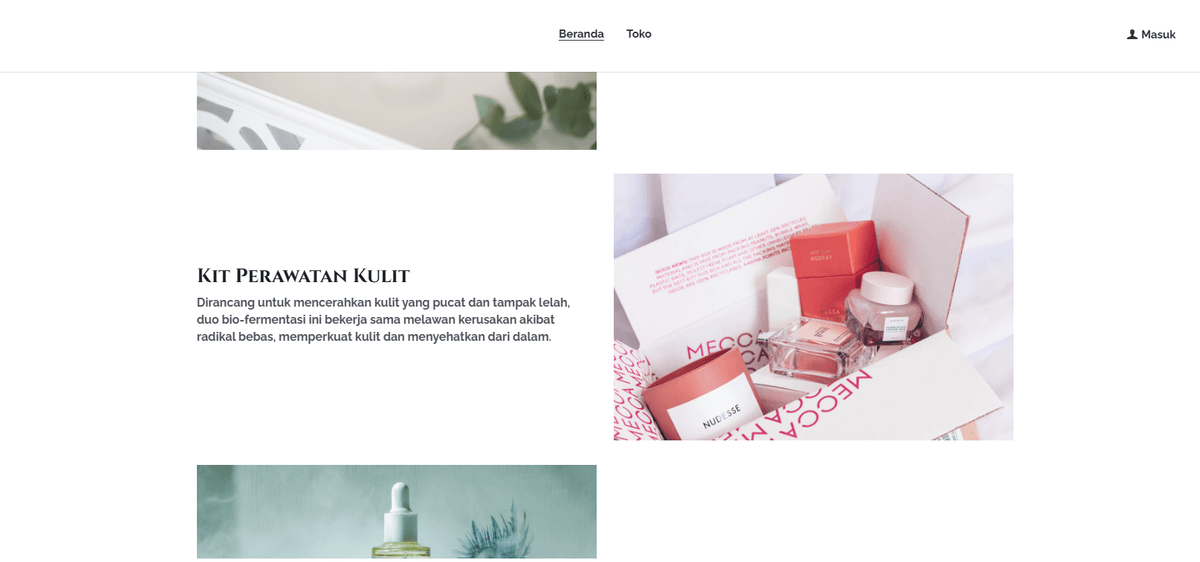 Templat Kotak Misteri dari Strikenly