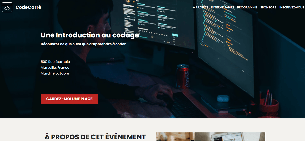 Modèle CodeSquare