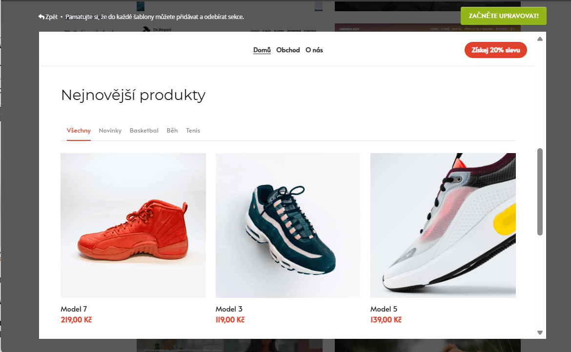 Role Strikingly v interaktivním marketingu - možnosti elektronického obchodování