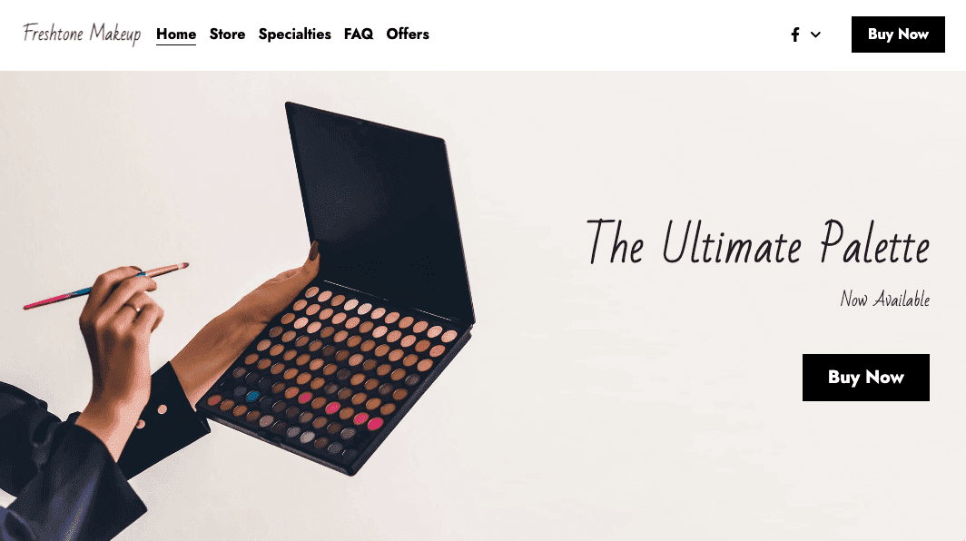 Plantilla de tono fresco de Strikingly