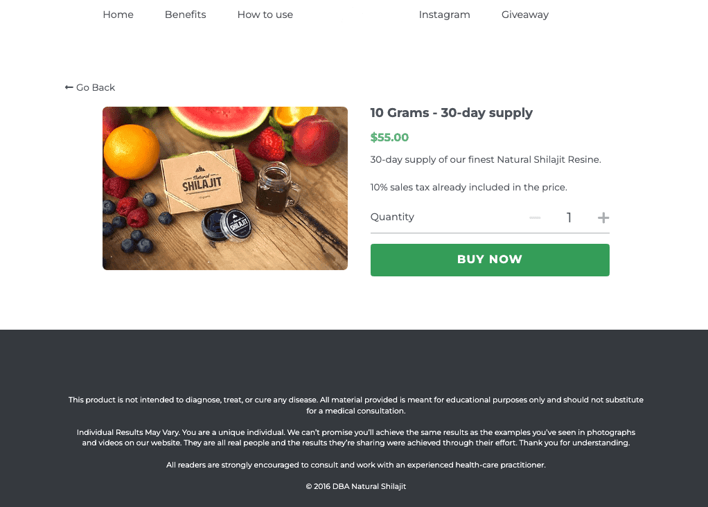 Gerir stock: Shilajit natural