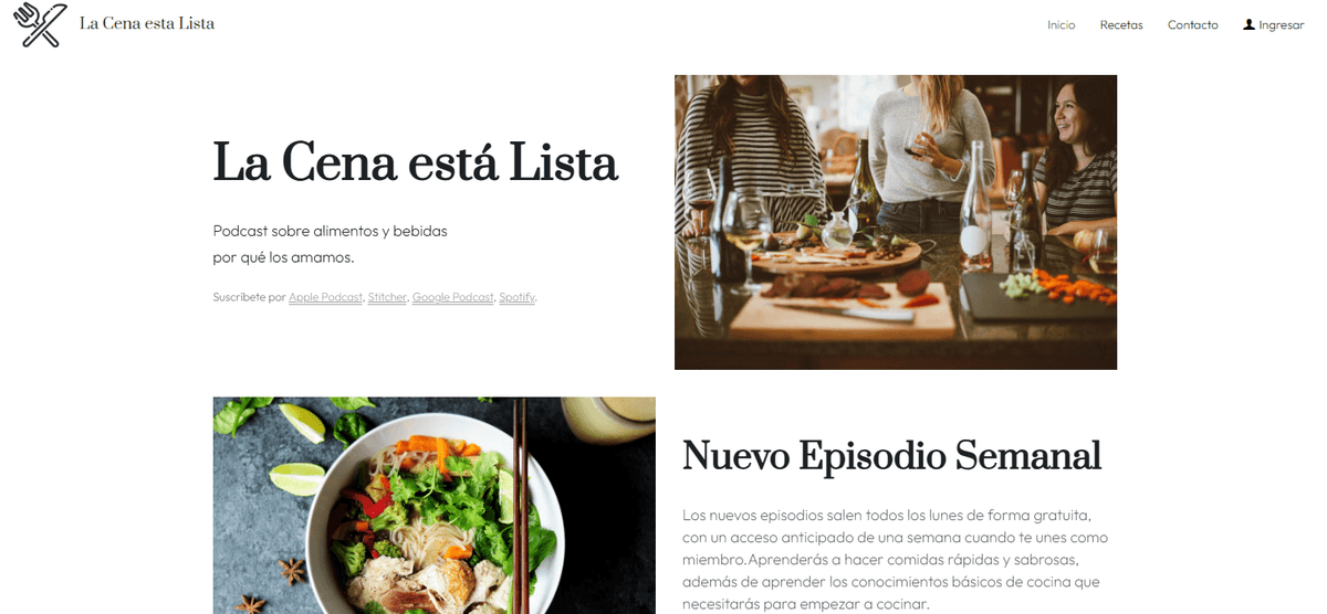Plantilla Dinner is Done