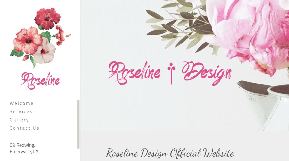 Templat Roseline dari Strikerly