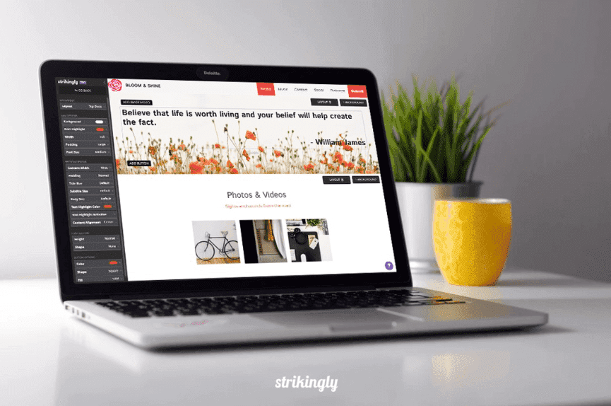 Editor de sitios web sorprendente