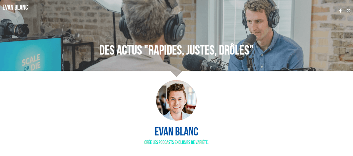 Conception d'une page d'accueil pour les membres avec une configuration de podcast attrayante
