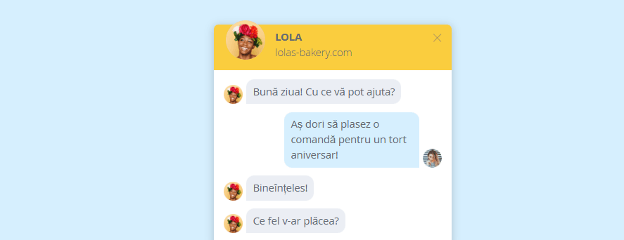 Funcție LiveChat izbitoare