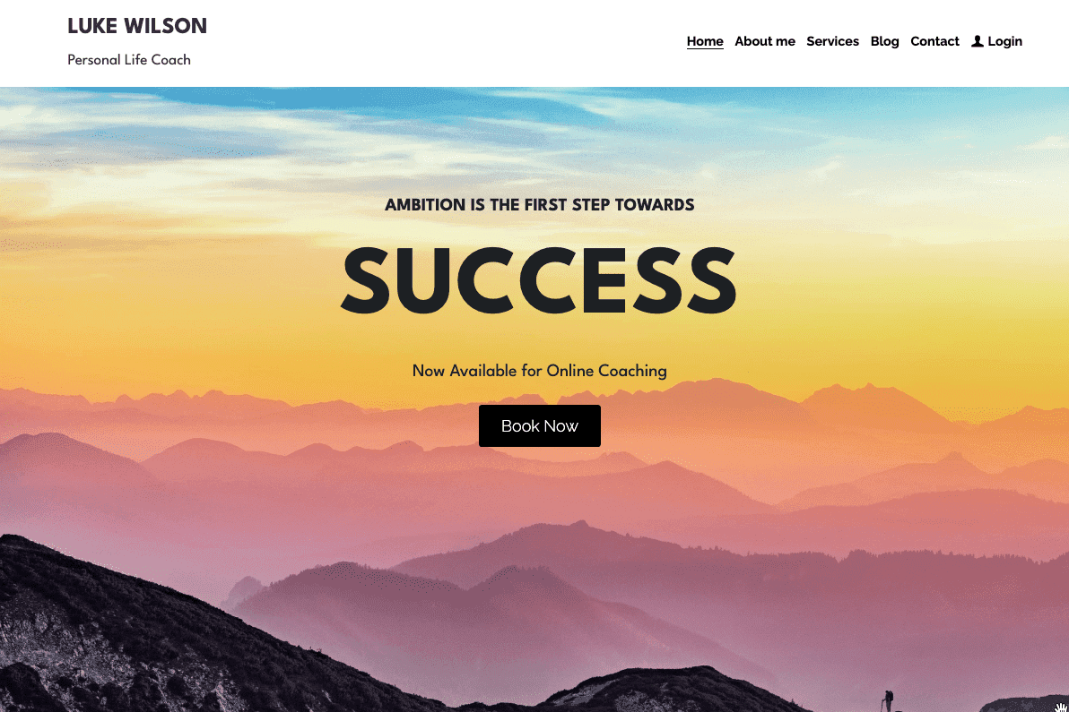 Šablona osobního kouče s výzvou k akci