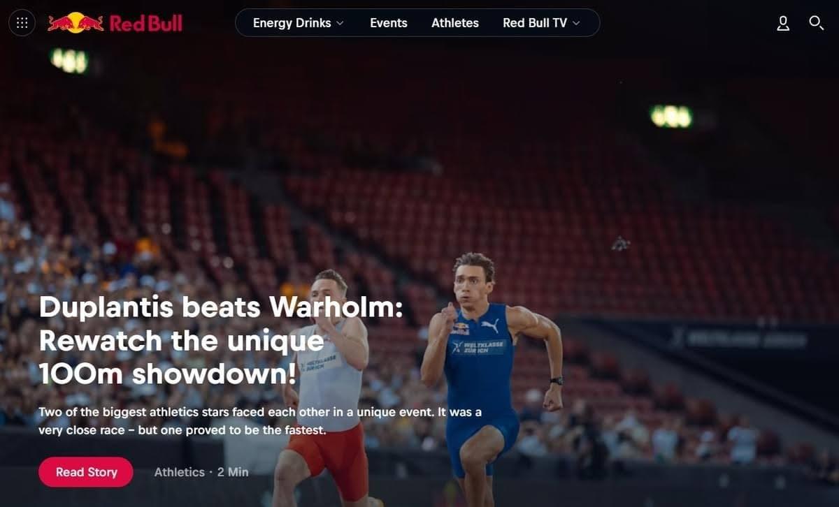 Sitio web de RedBull