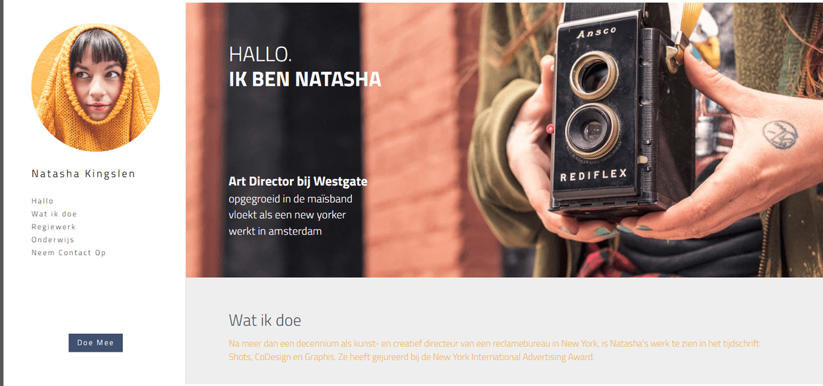 Natasha Kingsley-sjabloon