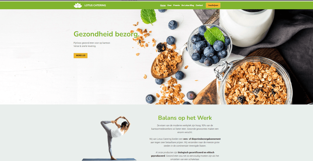 Opvallend: Lotus Catering Template