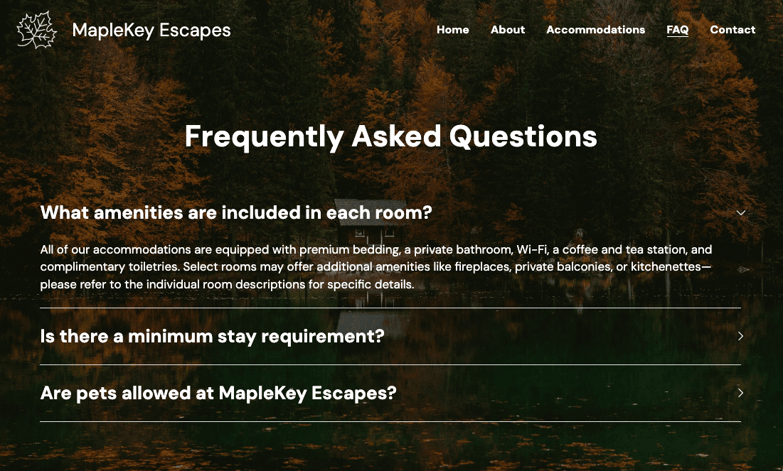 Modèle MapleKey Escapes