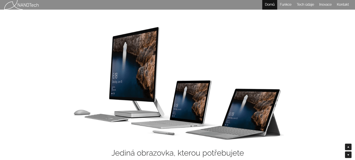 Šablona lehké paluby od Strikingly