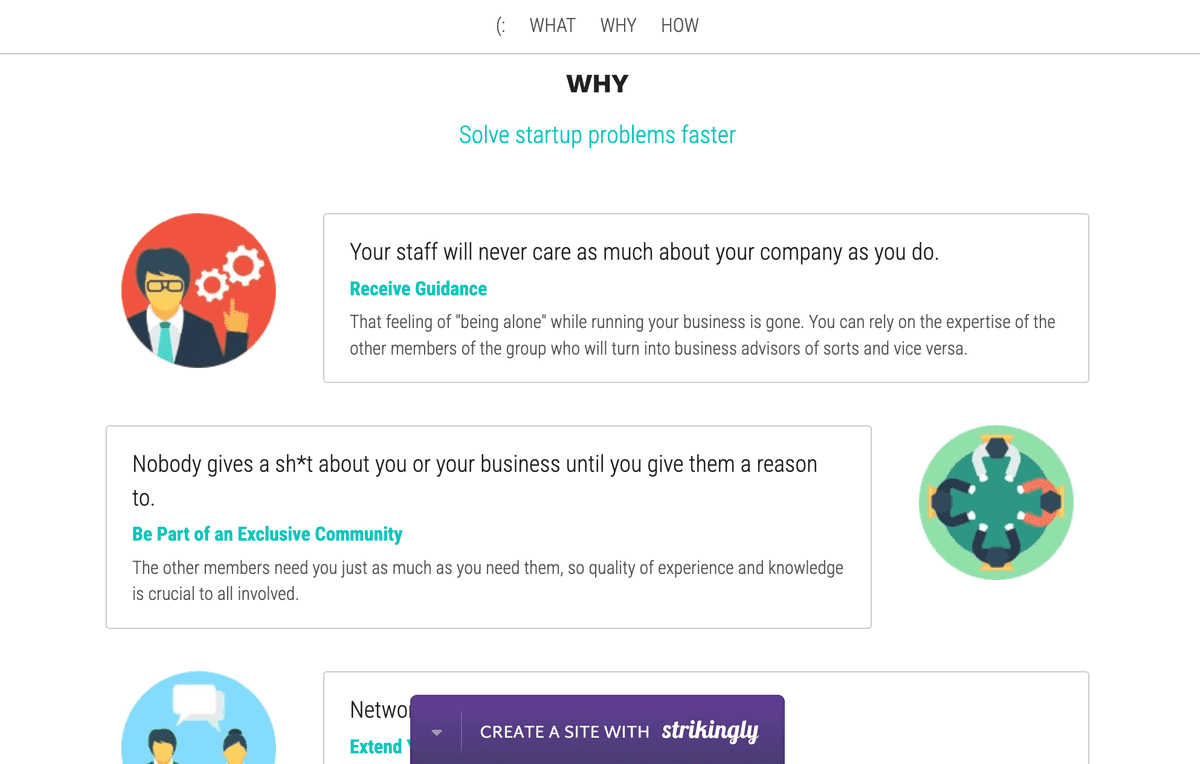 Gráficos del sitio web del fundador MasterMind