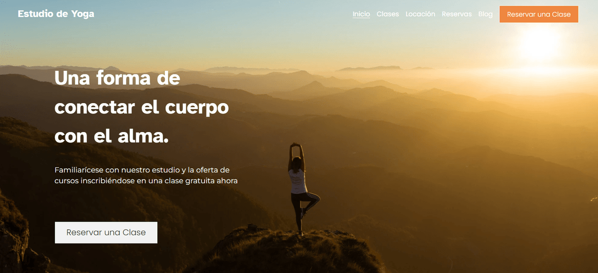 Plantilla de yoga