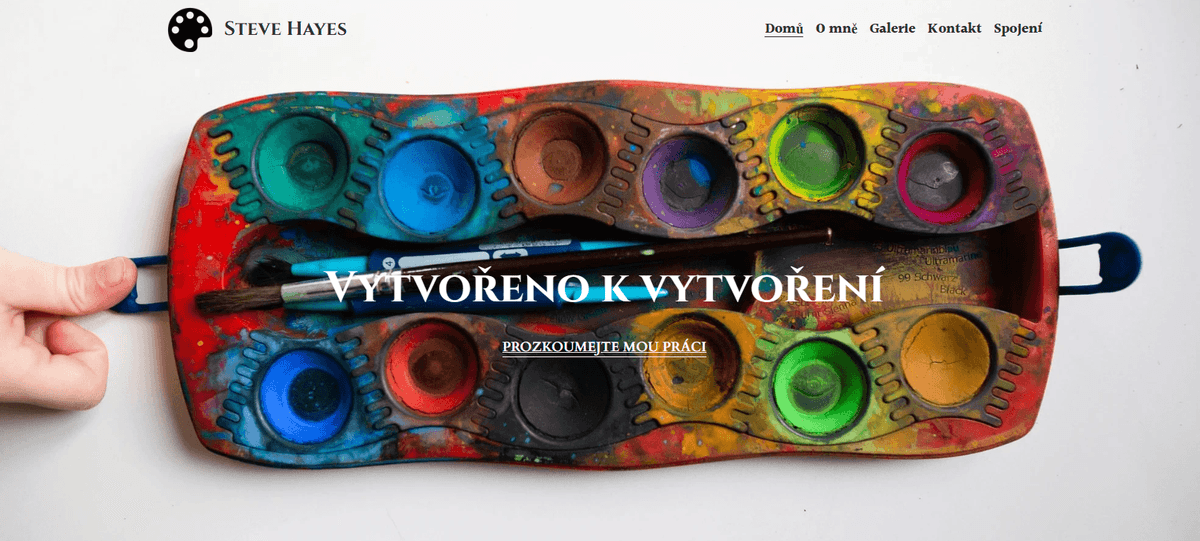 Šablona galerie Hayes od Strikingly