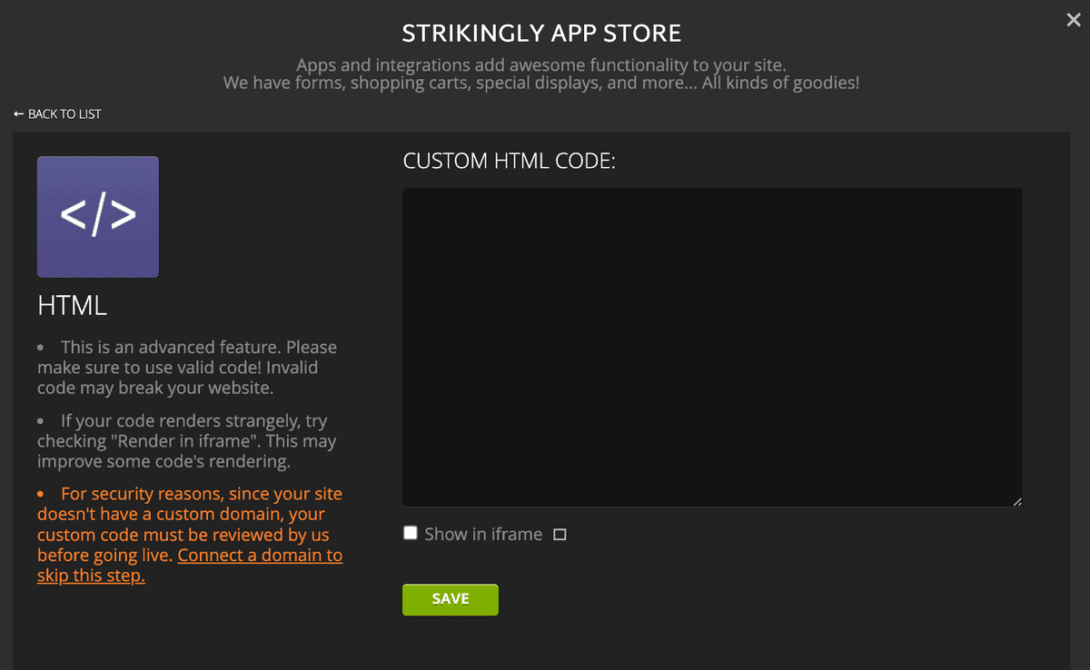 Sección HTML sorprendente