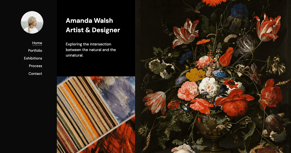 Plantilla de equinoccio de Strikingly