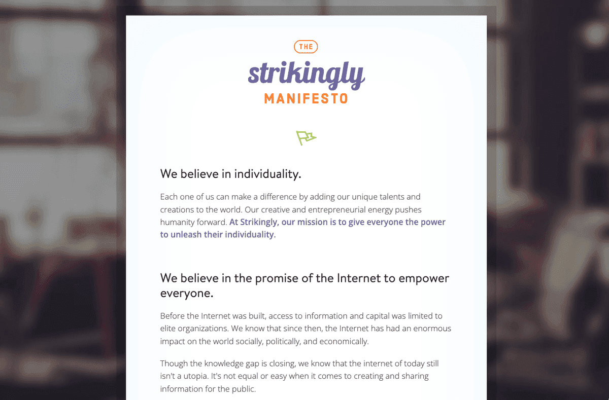 Manifiesto sorprendente