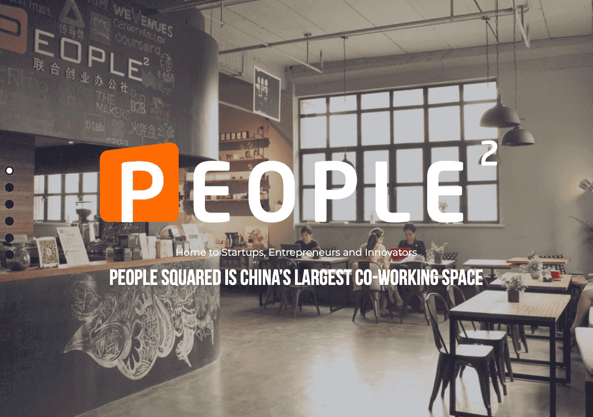 Šablona coworkingového prostoru od Strikingly