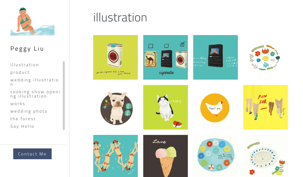 Seni Kontemporer: Situs Web Peggy Liu