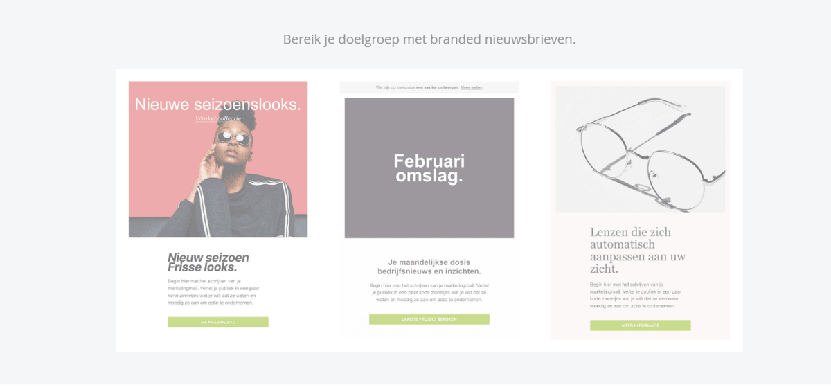 Opvallende nieuwsbrieffunctie