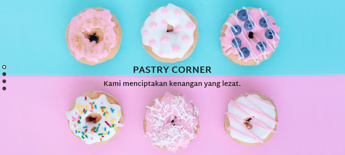 Templat Desain Website Pastry Corner