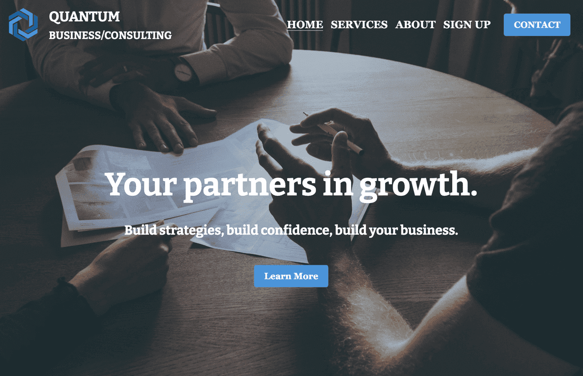 Plantilla cuántica de Strikingly