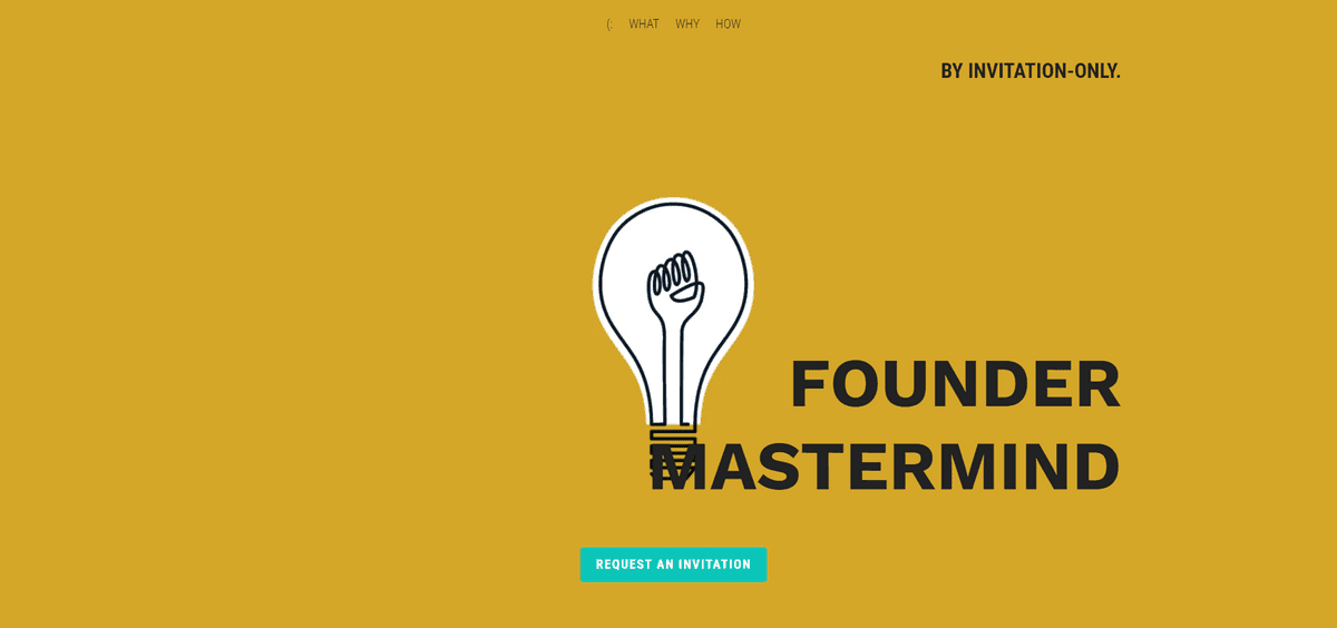 Seperti apa tata letak situs web Founder